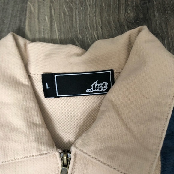 Lost Tan Jacket with Blue and White Stripe - Picture 3 of 3